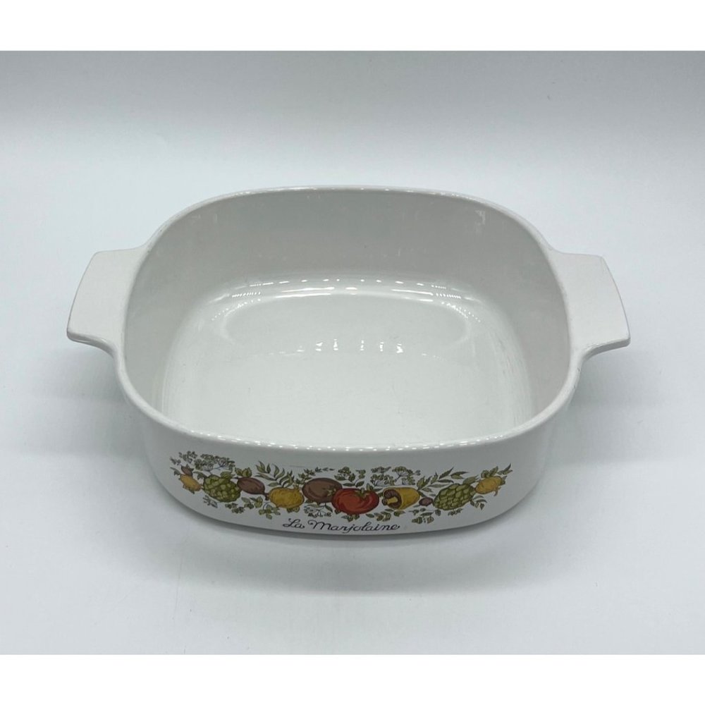 Vintage Corningware Spice of Life A-2-B  Square Casserole, no lid - Picture 2 of 5
